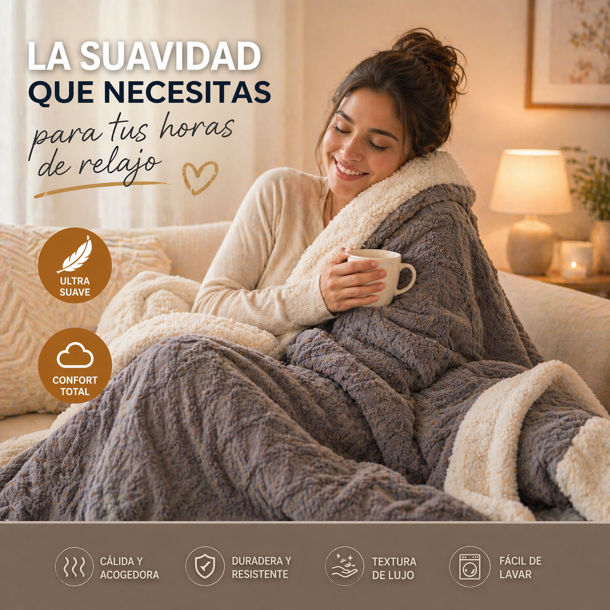 Frazada Plush Sherpa: Tu Escudo Contra el Frío