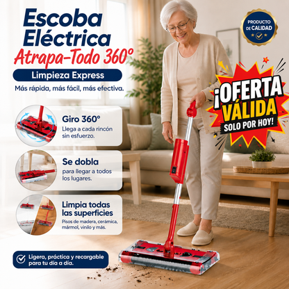 Escoba Eléctrica Atrapa-Todo 360° - Limpieza Express