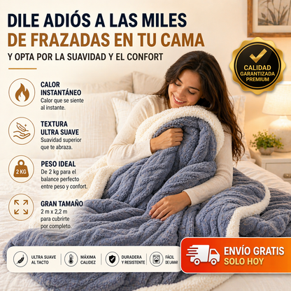 Frazada Plush Sherpa: Tu Escudo Contra el Frío
