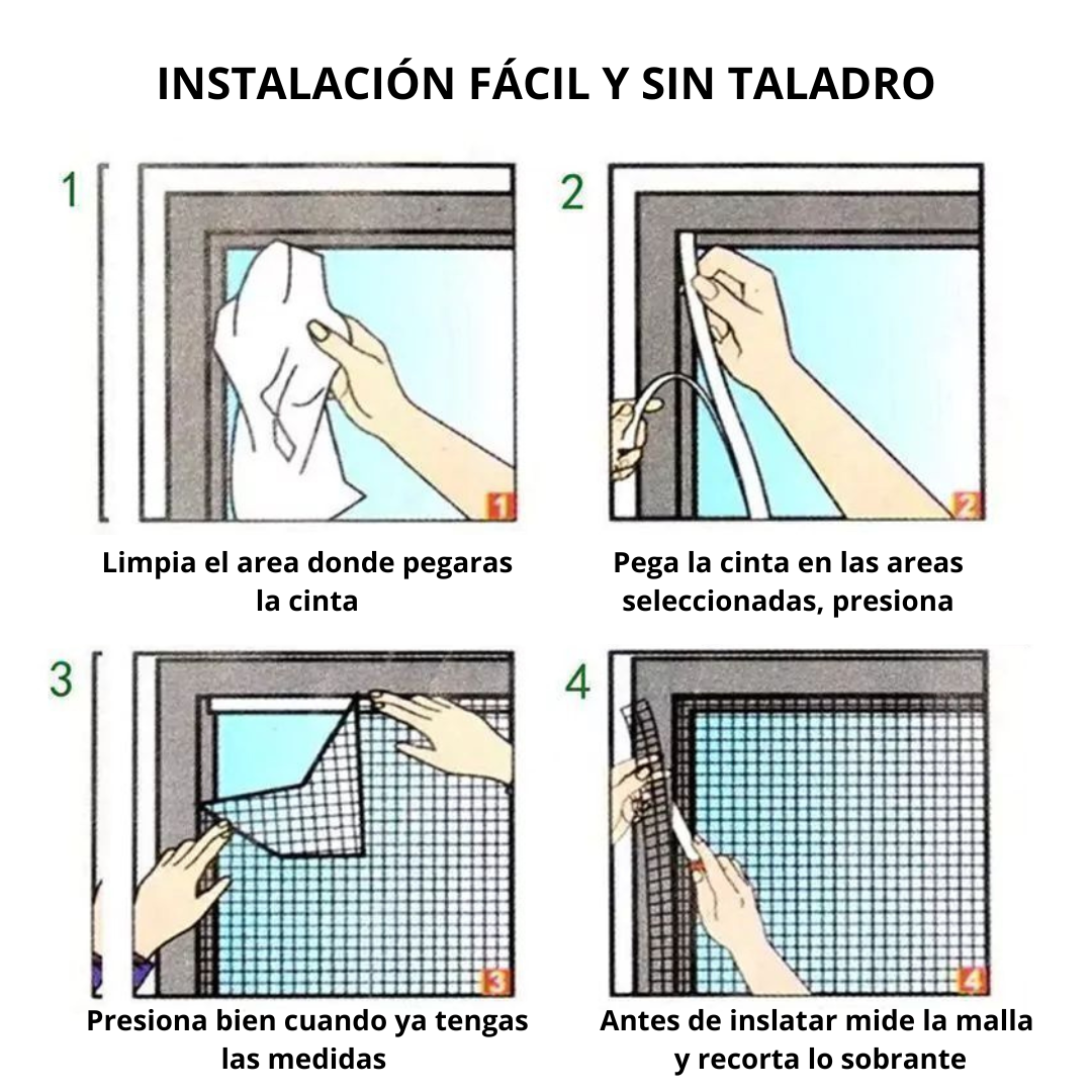 Malla Anti-Insectos Pro: Ajustable a cualquier ventana